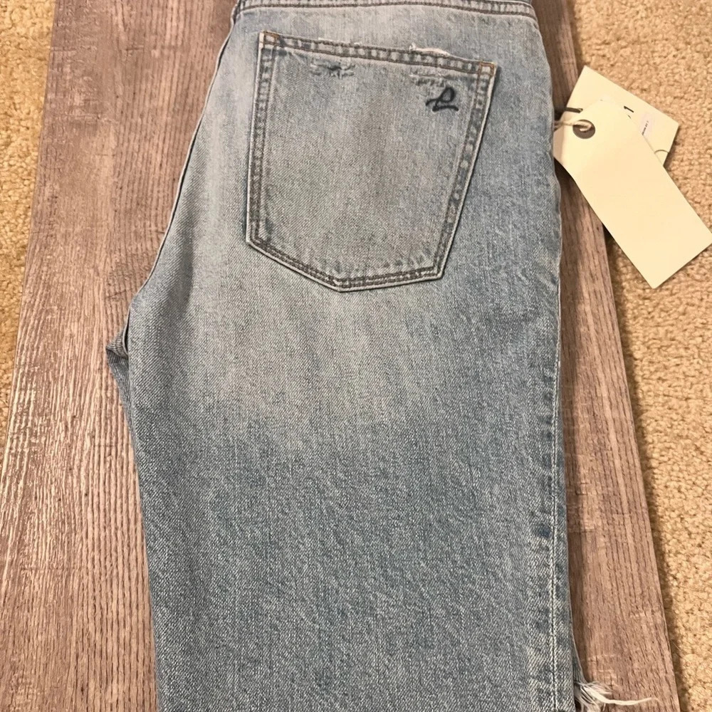 DL1961 Denim Bermuda Shorts Distressed Raw Hem NEW Size 25 - Picture 4 of 5